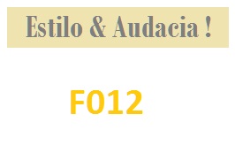 Etiqueta F012 con frase