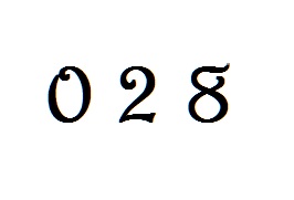 Etiqueta 028 tipográfica