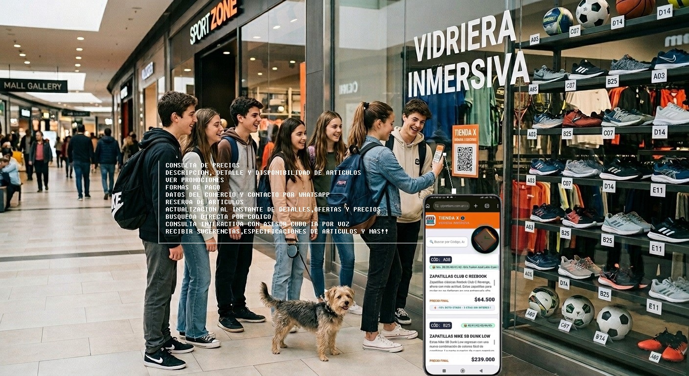 Vidriera Inmersiva QRPretium